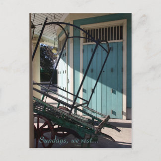 New Orleans französischer Markt im Morgengrauen Postkarte