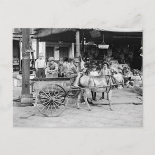 New Orleans French Market, 1910 Postkarte