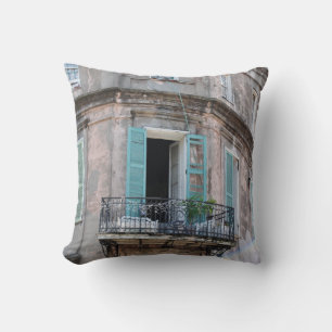 New Orleans French Quarter Balkon-Foto-Kissen Kissen
