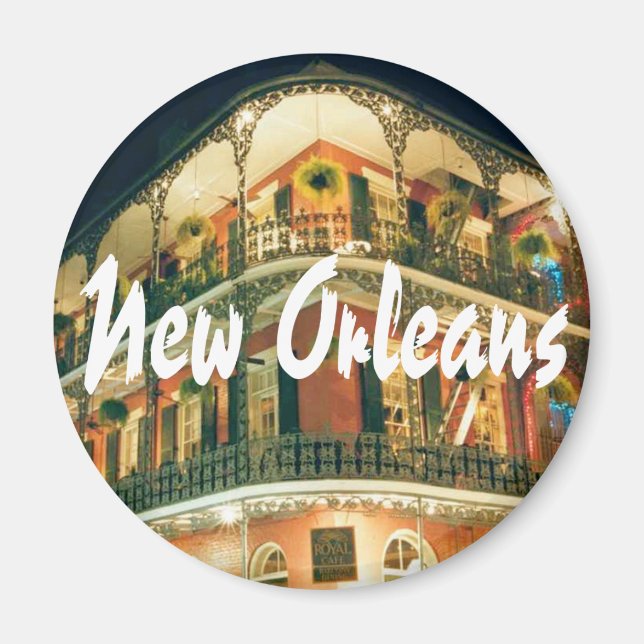 New Orleans French Quarter Corner Magnet (Vorne)