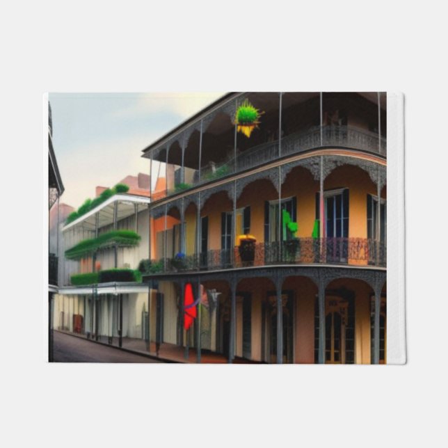 New Orleans French Quarter Doormat Fußmatte (Vorderseite)