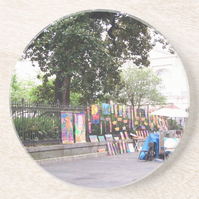 New Orleans French Quarter Getränkeuntersetzer (Vorne)