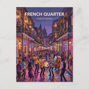 New Orleans French Quarter Louisiana Postkarte