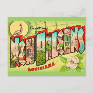 New Orleans Grußkarte Postkarte