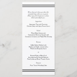 New Orleans Hochzeit in Urlaubsort Menu Menükarte