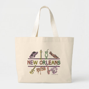 New Orleans-ICONS - Kopie Jumbo Stoffbeutel