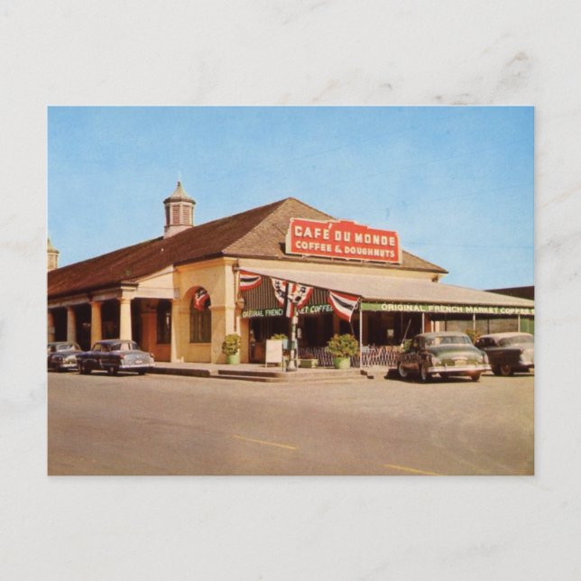 New Orleans in den 1950er Jahren mit Blick auf das Postkarte (Vorderseite)