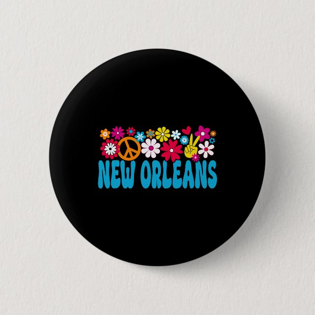 New Orleans in den 70ern Button (Vorderseite)