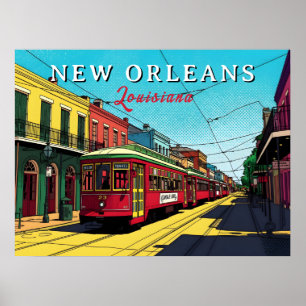New Orleans inspirierte urbane Kunst Poster