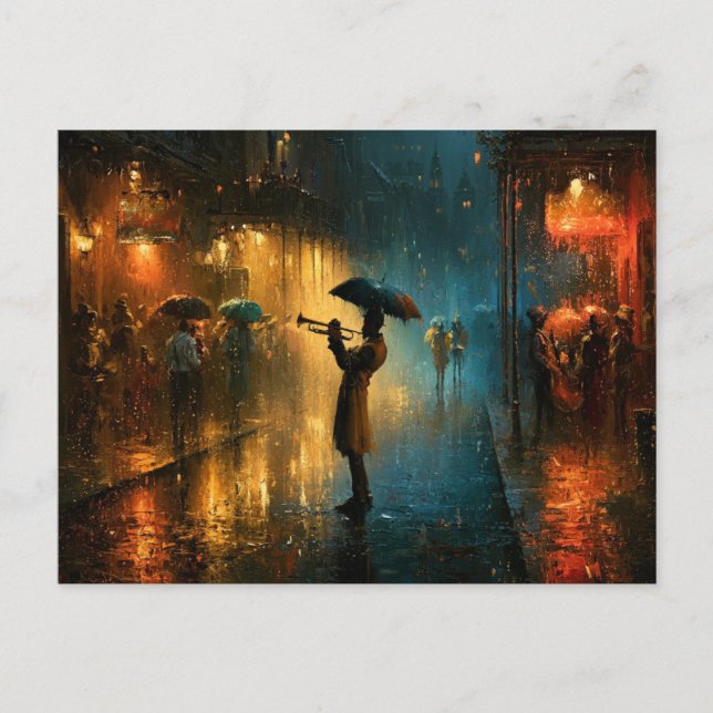 New Orleans Jazz Postkarte (Vorderseite)