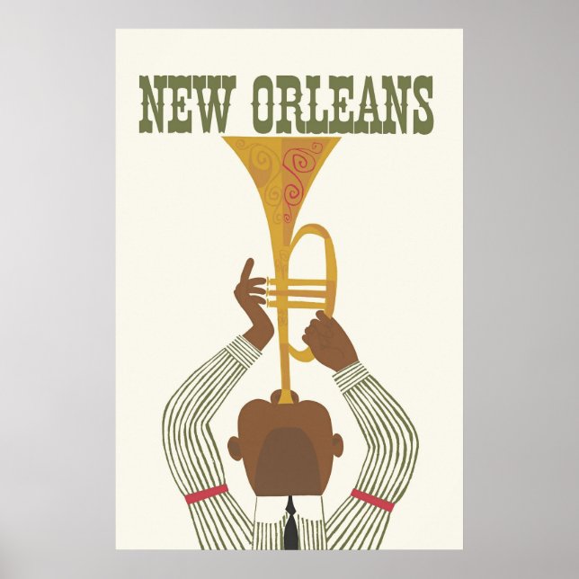 New Orleans,Jazz,Travel Poster (Vorne)