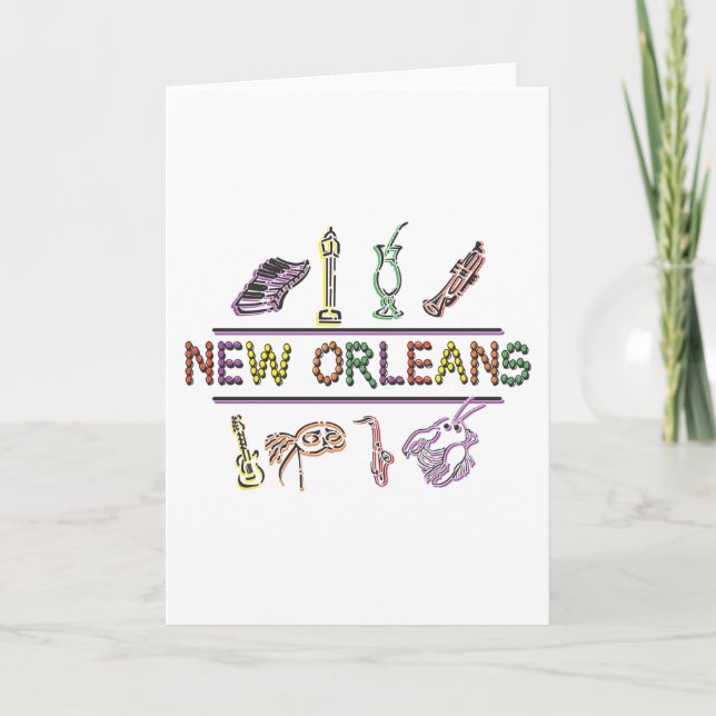 New Orleans Karte (Vorderseite)