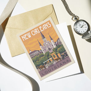 New Orleans, LA   SAVE THE DATE Einladungspostkarte