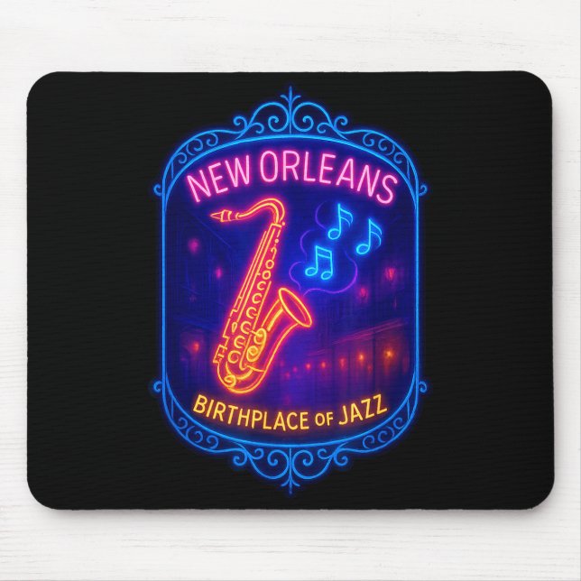 New Orleans, Louisiana, Birthplace Of Jazz  Mousepad (Vorne)