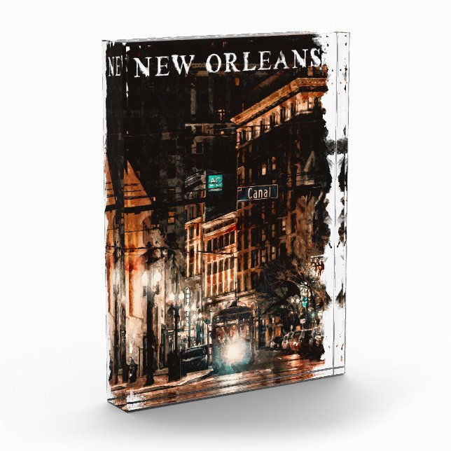 New Orleans Louisiana City View Fotoblock (Links)