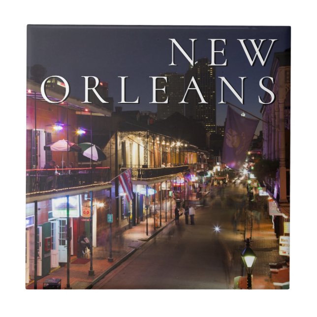 New Orleans, Louisiana | Das französische Viertel Fliese (Vorderseite)