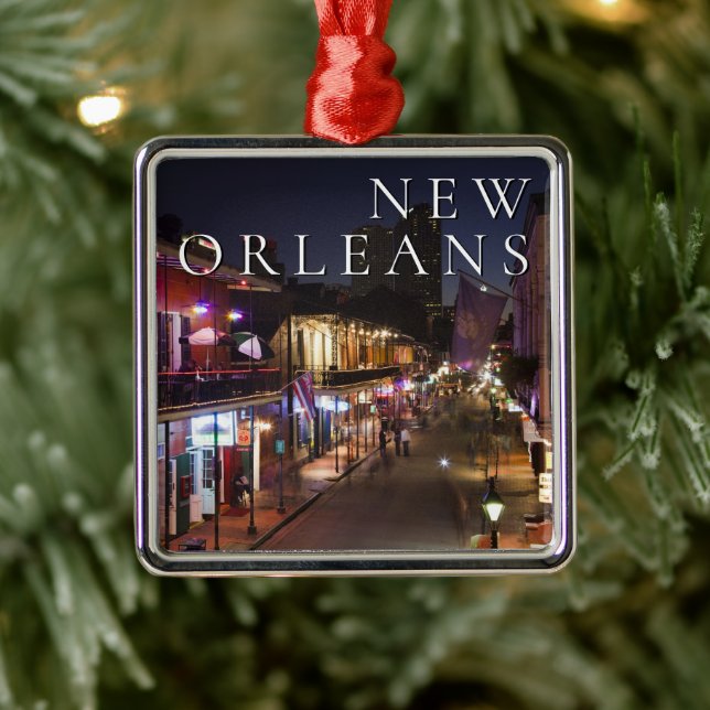 New Orleans, Louisiana | Das französische Viertel Ornament Aus Metall (Baum)