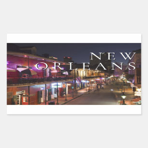 New Orleans, Louisiana   Das französische Viertel Rechteckiger Aufkleber