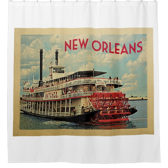 New Orleans Louisiana Duschvorhang (Vorderseite)