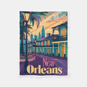 New Orleans Louisiana Französisches Viertel bei Su Fleecedecke