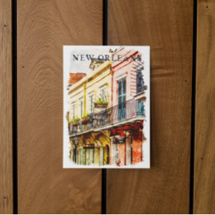 New Orleans Louisiana Französisches Viertel Wasser Postkarte