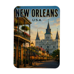 New Orleans Louisiana French Quarter Architektur Magnet