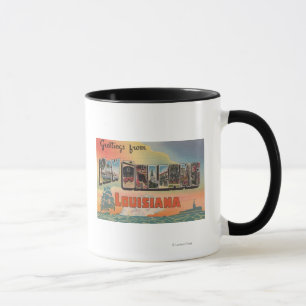 New Orleans, Louisiana - große Buchstabe-Szenen Tasse