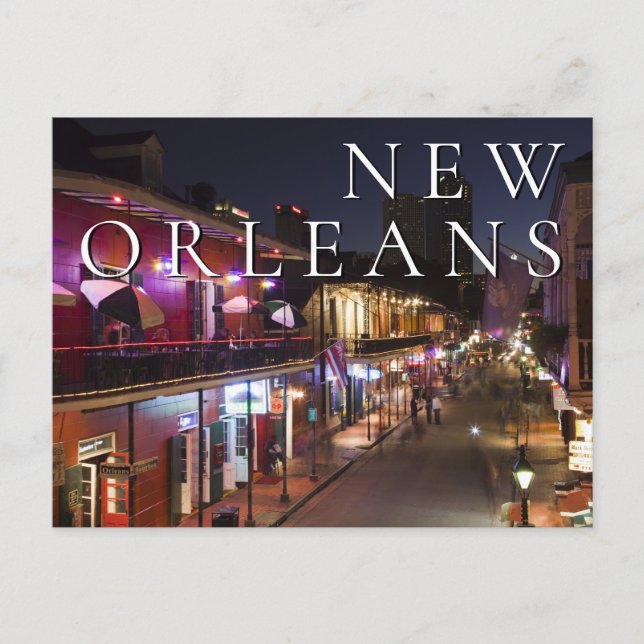 New Orleans, Louisiana | Happy Birthday Postkarte (Vorderseite)