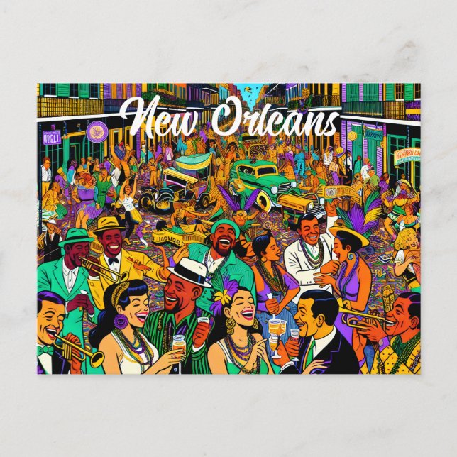 New Orleans, Louisiana Keepake Postkarte (Vorderseite)