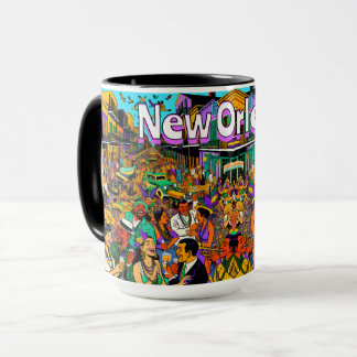 New Orleans, Louisiana Leute, die Spaß haben Tasse