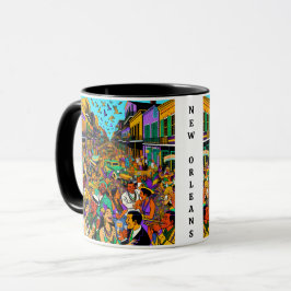 New Orleans, Louisiana Leute, die Spaß haben Tasse