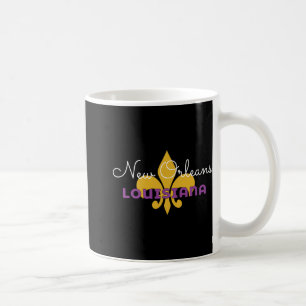 New Orleans Louisiana Mardi Gras 2025 Fleur De Lis Kaffeetasse