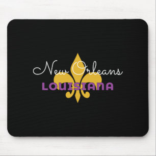 New Orleans Louisiana Mardi Gras 2025 Fleur De Lis Mousepad