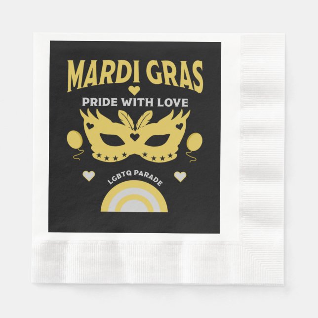New Orleans Louisiana mardi gras Serviette (Vorderseite)