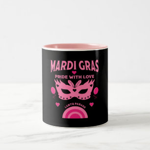 New orleans Louisiana mardi gras Straßencarnival Zweifarbige Tasse