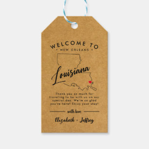 New Orleans Louisiana Minimalistisch Wedding Willk Geschenkanhänger