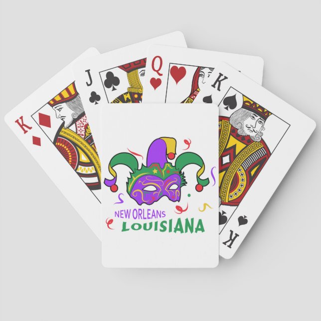 New Orleans Louisiana Spielkarten (Rückseite)
