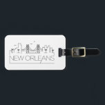 New Orleans, Louisiana Stilisierte Skyline  Gepäckanhänger<br><div class="desc">Ein einzigartiges Gepäckanhänger,  das die schöne Stadt New Orleans,  Louisiana,  darstellt.  Dieses Tag zeigt eine stilisierte Abbildung der einzigartigen Skyline der Stadt mit ihrem Namen darunter.</div>