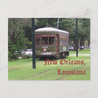 New Orleans, Louisiana Streetcar Postkarte