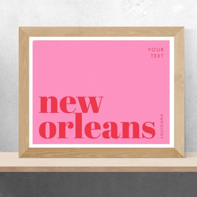 New Orleans Louisiana Typografie Poster (Von Creator hochgeladen)