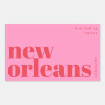 New Orleans Louisiana Typografie