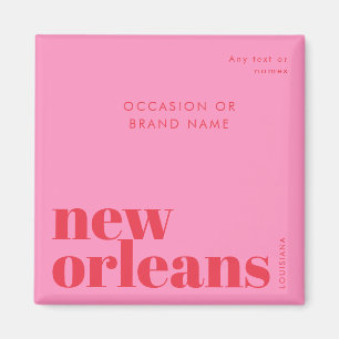 New Orleans Louisiana typografisches Party Magnet
