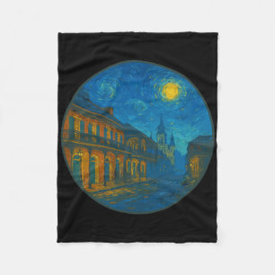 New Orleans Louisiana - Van Gogh Sternennacht Stil Fleecedecke