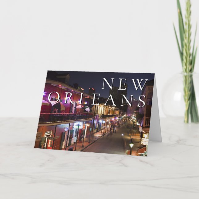 New Orleans, Louisiana | Vielen Dank Dankeskarte (Vorderseite)