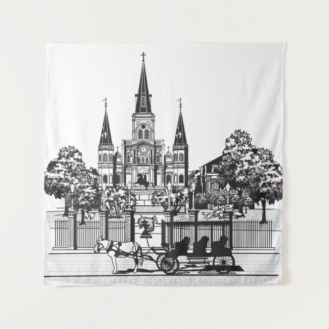 New Orleans, Louisiana Wandteppich (Vorderseite)