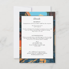 New Orleans Louisiana Wedding Details Retro Einladung