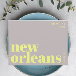 New Orleans Louisiane typographie Carte postale