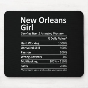New Orleans Mädchen La Louisiana Lustige Stadt Hei Mousepad