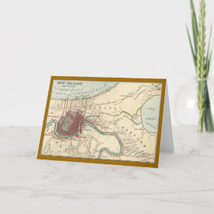 New Orleans Map 1900 Karte