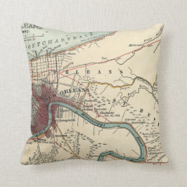 New Orleans Map Pillow Kissen